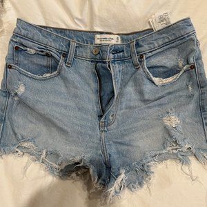 A&F High Rise Mom Short Size 30